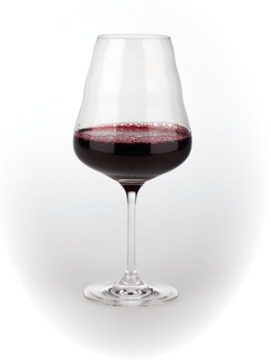 500ml wine glass with golden ratio proportions