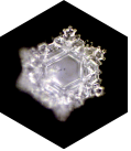 Water Crystal produced by 500ml wine glass with golden ratio proportions, photogrphed by Masaru Emoto method